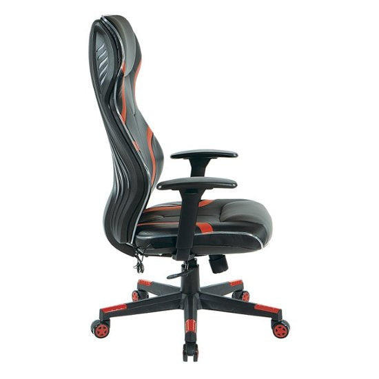 OSP Home Furnishings - Rogue Gaming Chair - Black / Red