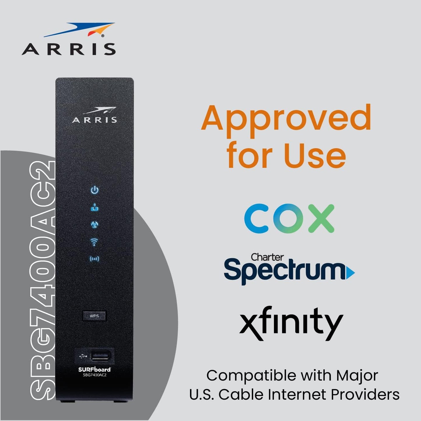 Aaris SURFboard SBG7400AC2 Cable Modem & AC2350 Wifi Router