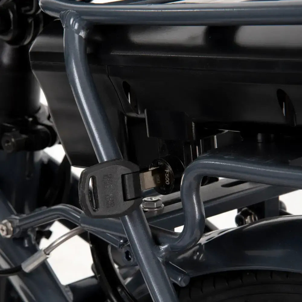 Huffy - Oslo Folding E-Bike w/ 25 mi max Operating Range & 20 mph max Speed - Blue