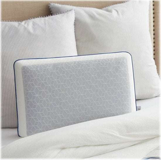 Sealy - Chill Gel Memory Foam Bed Pillow - Blue