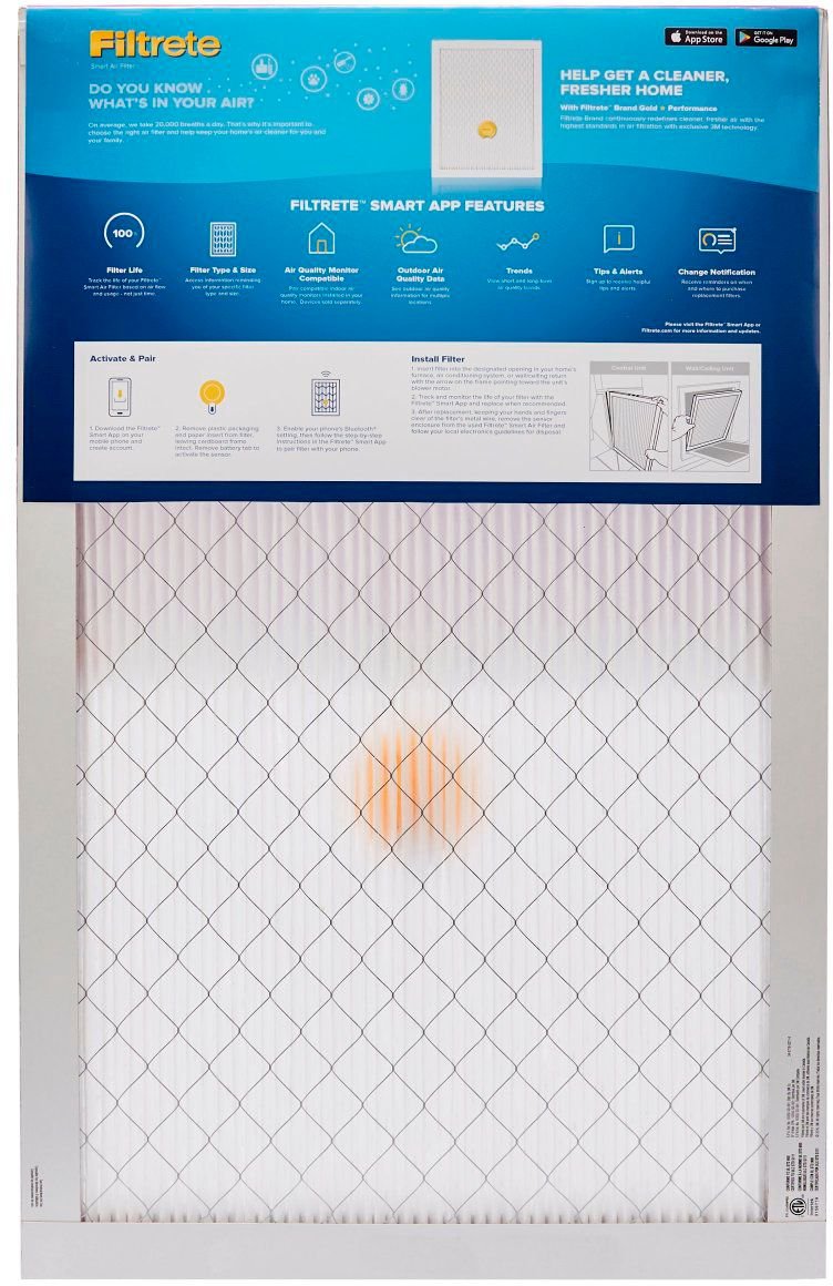 Filtrete - 16" x 25" x 1" Allergen, Bacteria and Virus Smart Air Filter - White