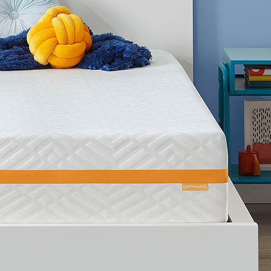 Simmons - 12" Plush Memory Foam Mattress - White