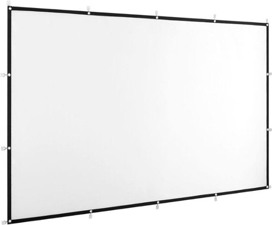 Insignia™ - 100" Home Theater Portable Folding Projector Screen - White