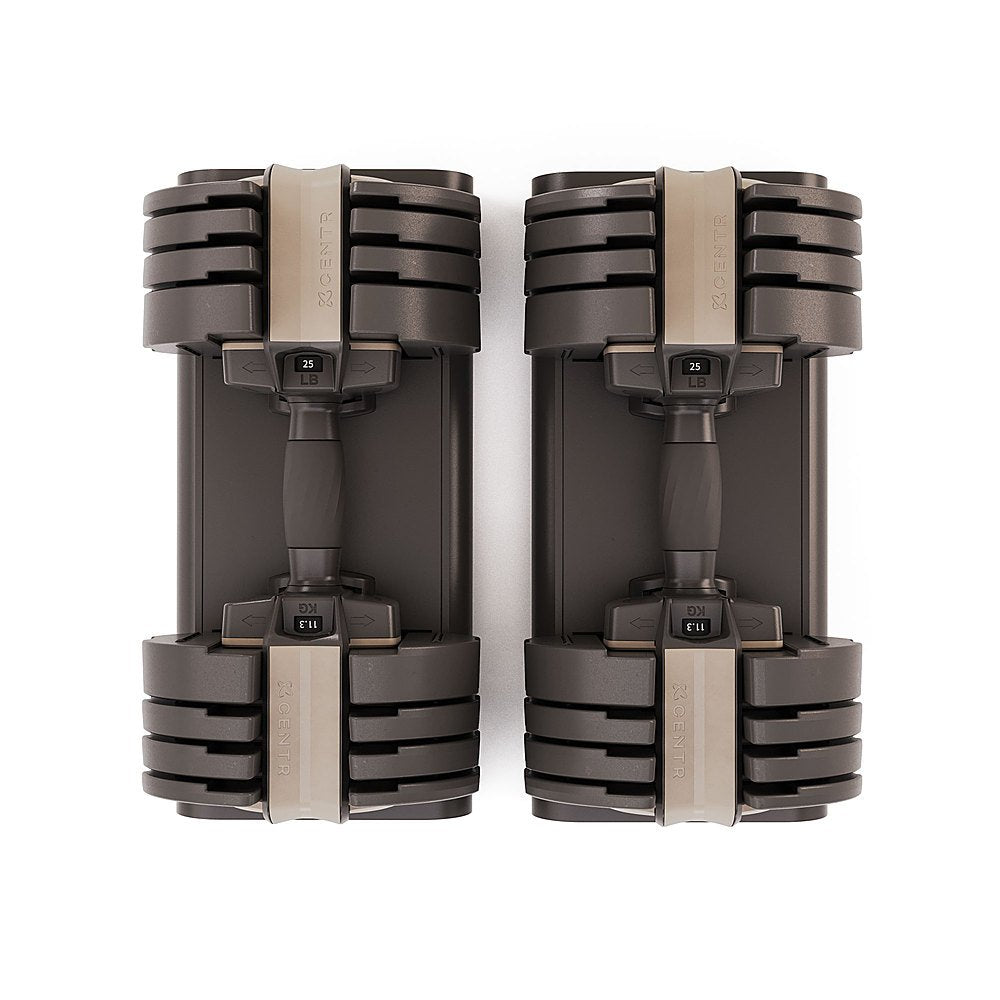 Centr - Smart Stack 50 Adjustable Dumbbell Pair - Beige