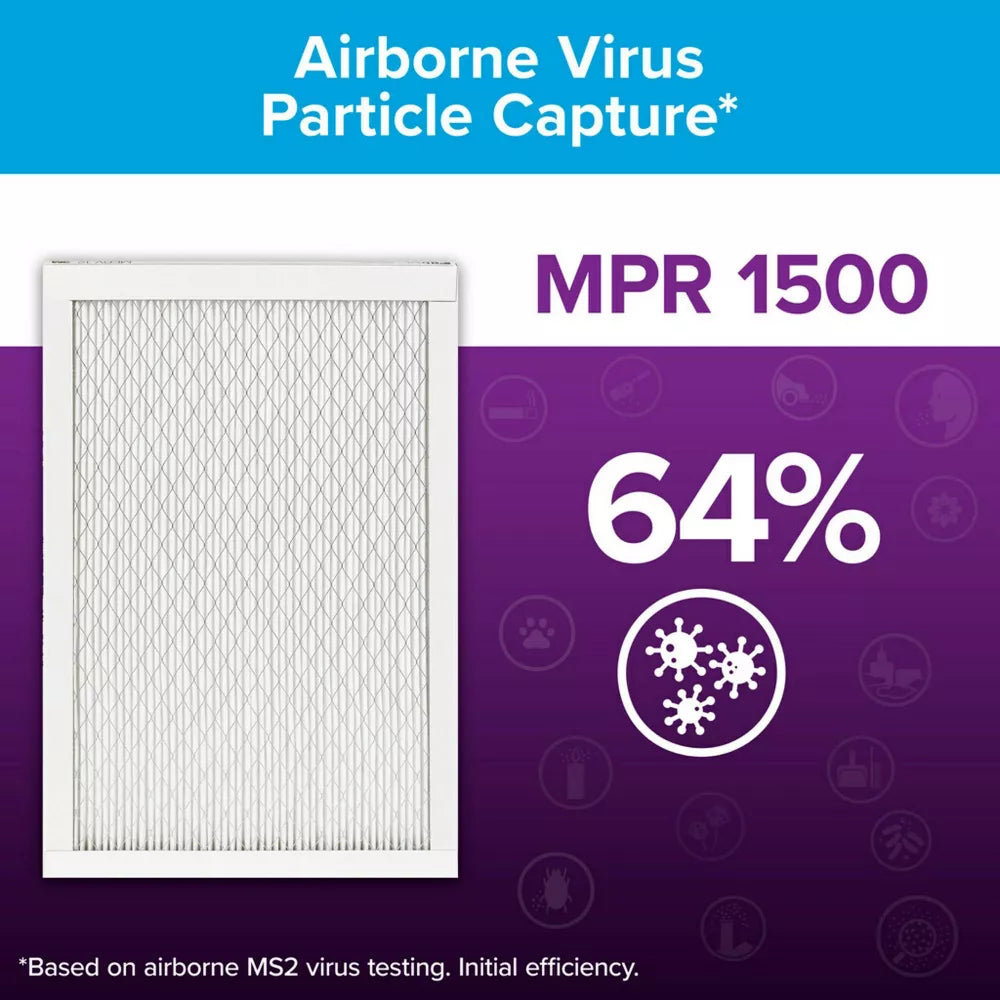 Filtrete - 16" x 25" x 1" Allergen, Bacteria and Virus Smart Air Filter - White