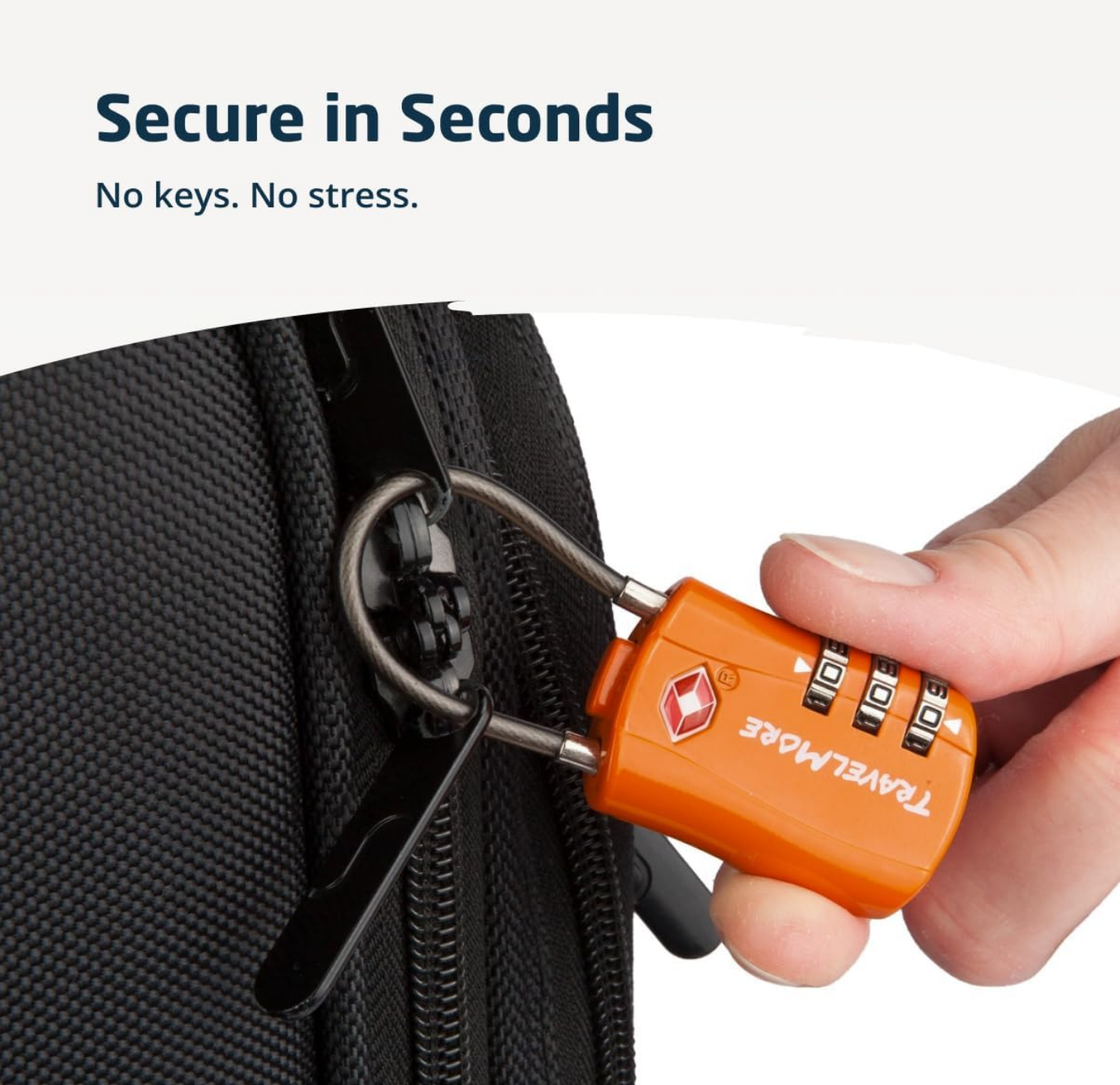 Travel Combination Cable Locks - TSA Approved