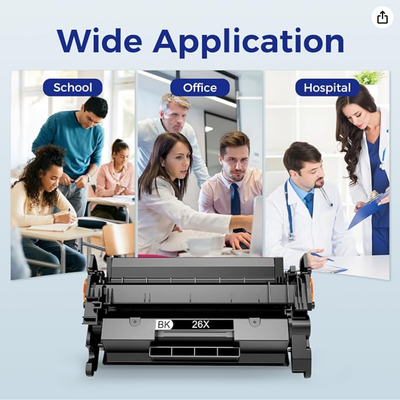 78A CE278A Compatible Toner Cartridge Replacement for HP 78A (2-Pack, Black)