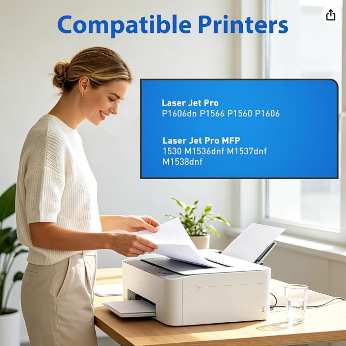 78A CE278A Compatible Toner Cartridge Replacement for HP 78A (2-Pack, Black)