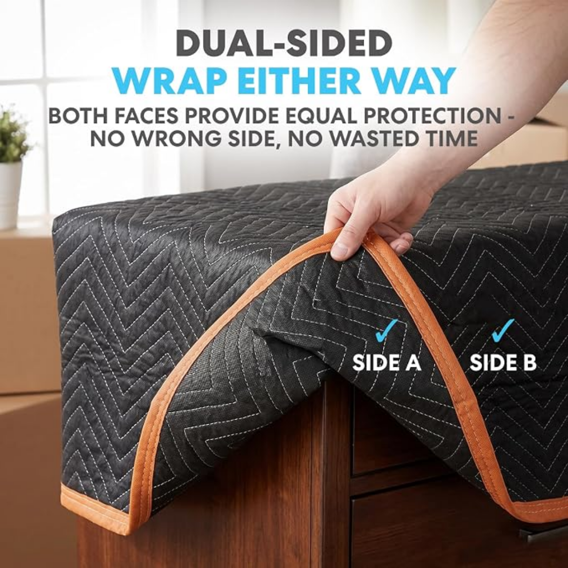 Heavy Duty Padded Moving Blankets 72" x 40"