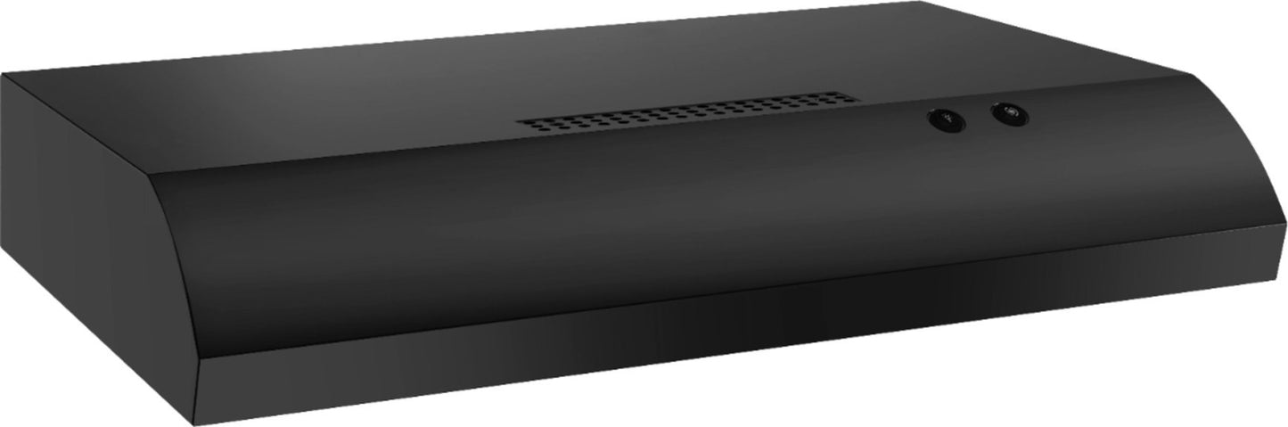 Whirlpool - 30" Recirculating Range Hood - Black