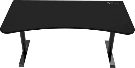 Arozzi - Arena Ultrawide Curved Gaming Desk - Pure Black