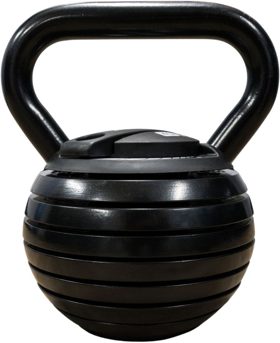 Tru Grit - 40 or 20 lb Adjustable Kettlebell - Black