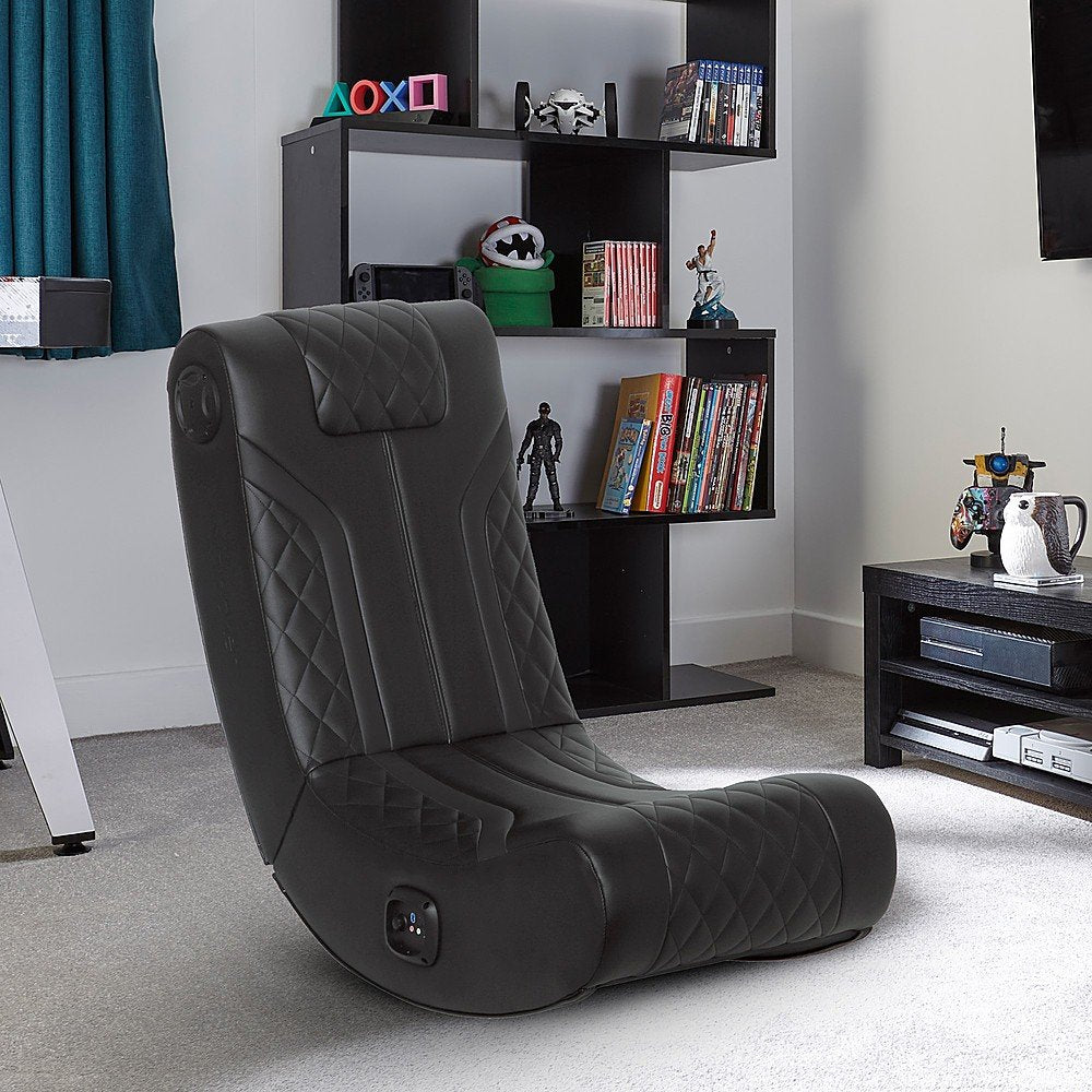 X Rocker - Lux 2.0 Bluetooth Floor Rocker Gaming Chair - Black