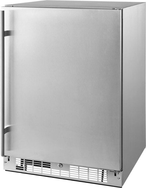 Insignia™ - 5.4 Cu. Ft. Indoor/Outdoor Mini Fridge - Stainless steel